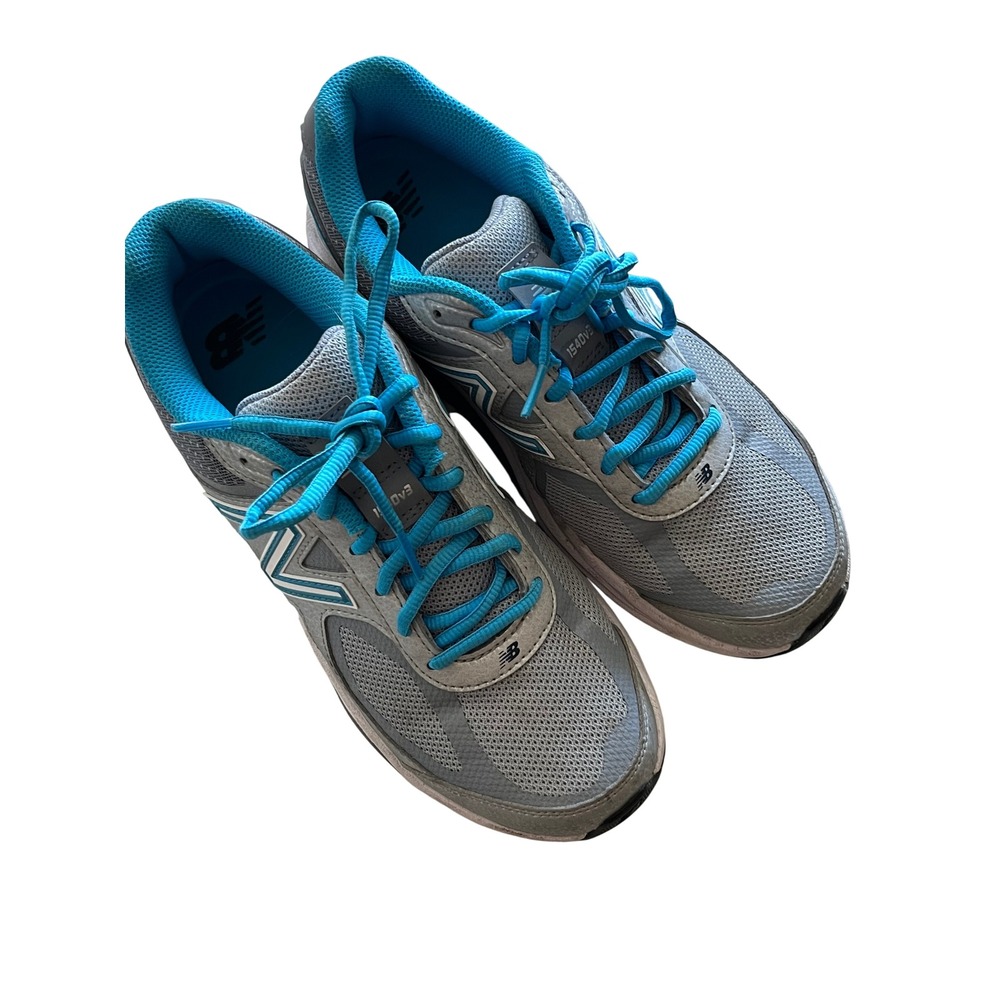 New Balance 1540v3 Womens Running Shoes Grey Blue Mesh Sneakers W1540G3